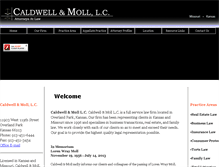 Tablet Screenshot of caldwellandmoll.com